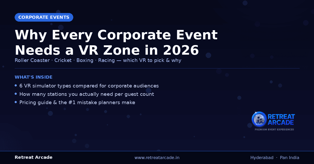 Why Every Hyderabad Corporate Event Needs a VR Zone in 2026